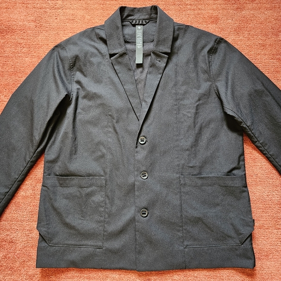 Lululemon Men's Relaxed-Fit Smooth Twill Blazer Coat Size Small Black LM3EQTS - Picture 6 of 16